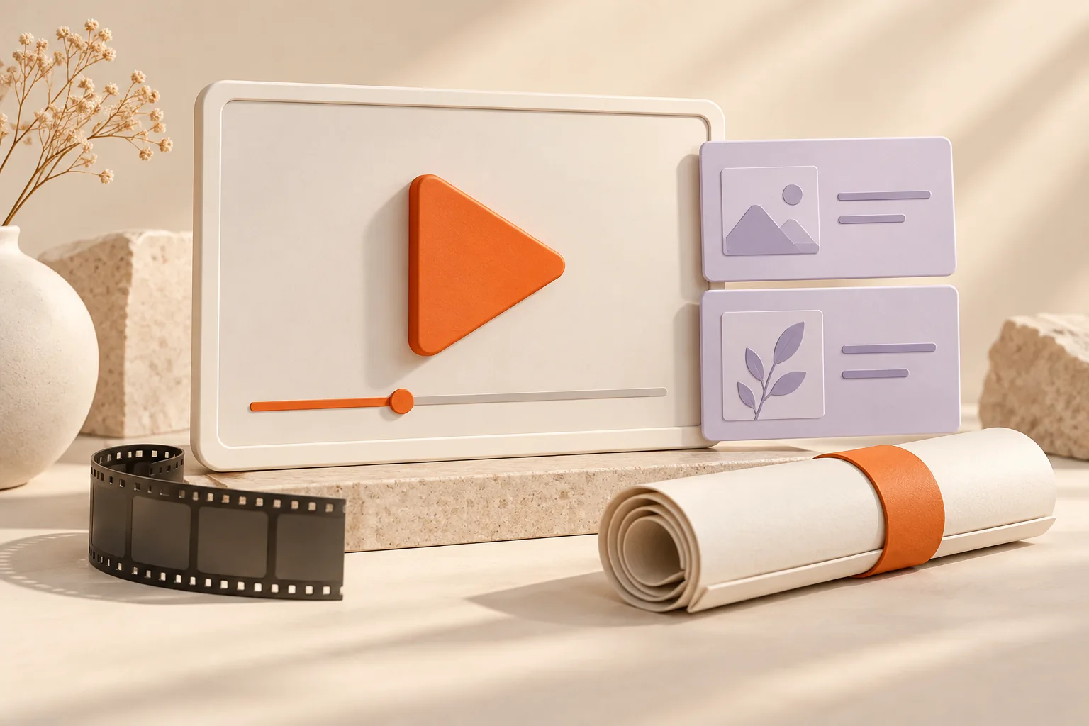 Illustration of online courses prepared for digital delivery
